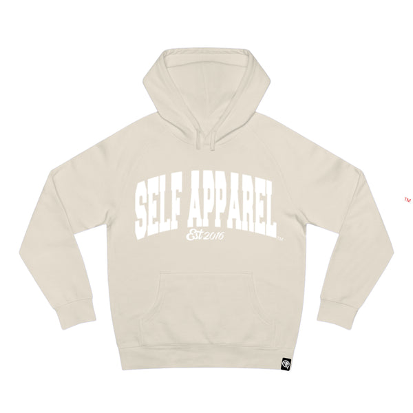 Cream Arched Logo Hoodie – SELF APPAREL