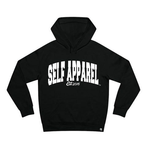 Black Arched Logo Hoodie