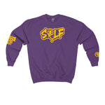 Purple and Gold S.E.L.F Crewneck Sweatshirt